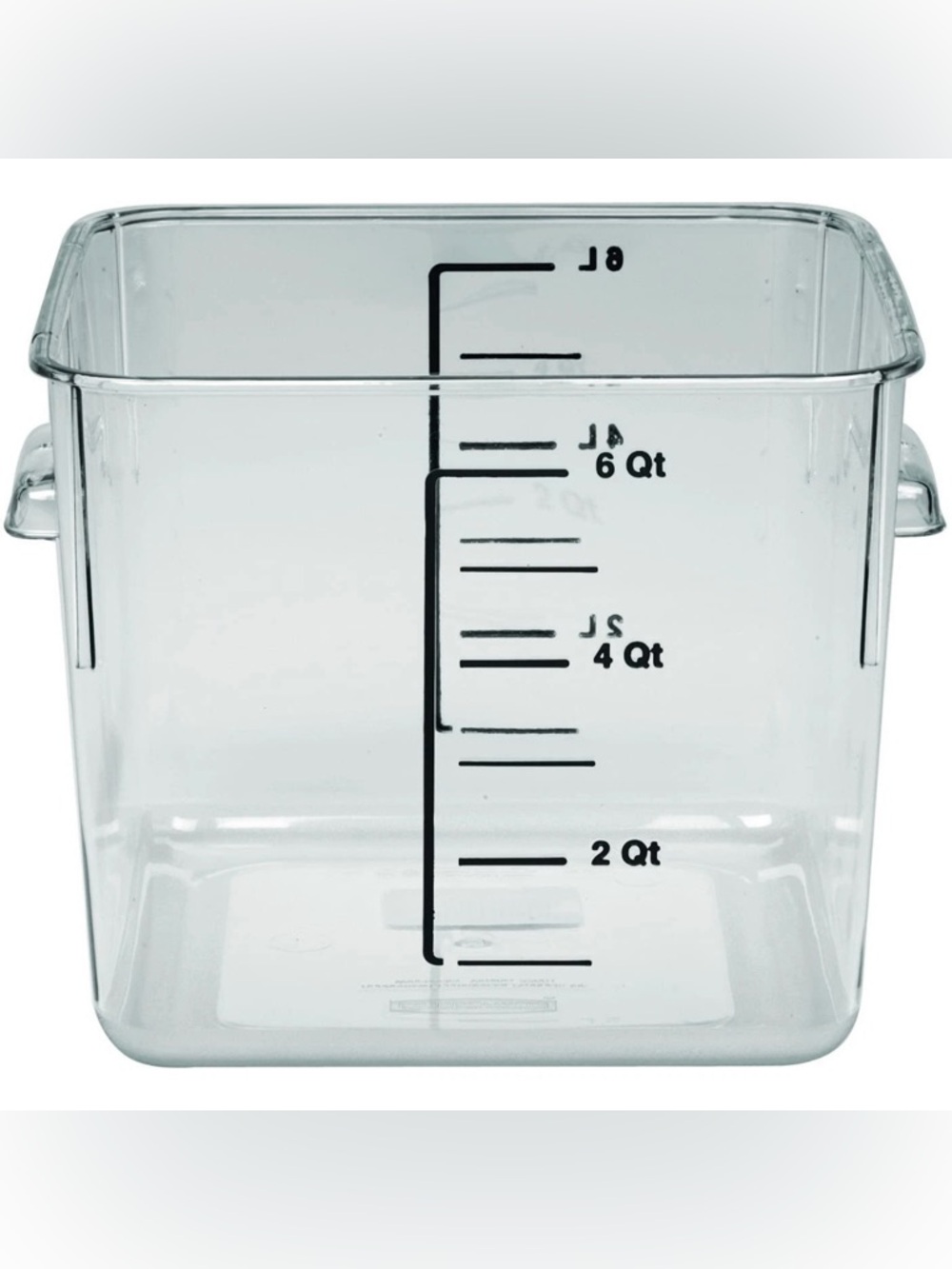 Rubbermaid 6 Qt Clear Food Storage Container Commercial Grade Space Saving